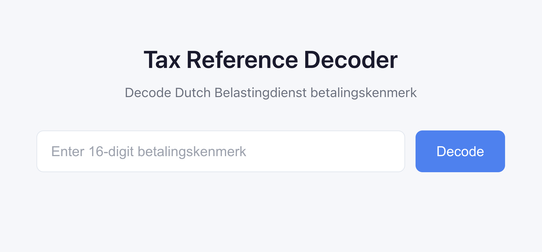 Betalingskenmerk